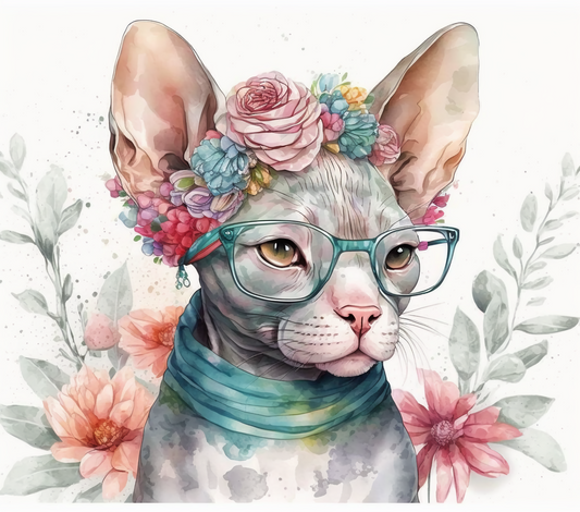 Sphynx Watercolor