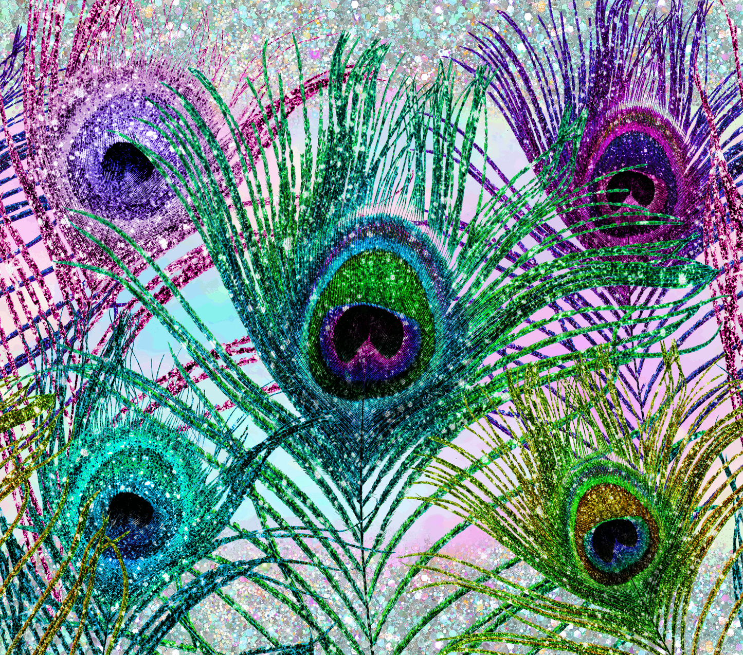 Glitter Peacock