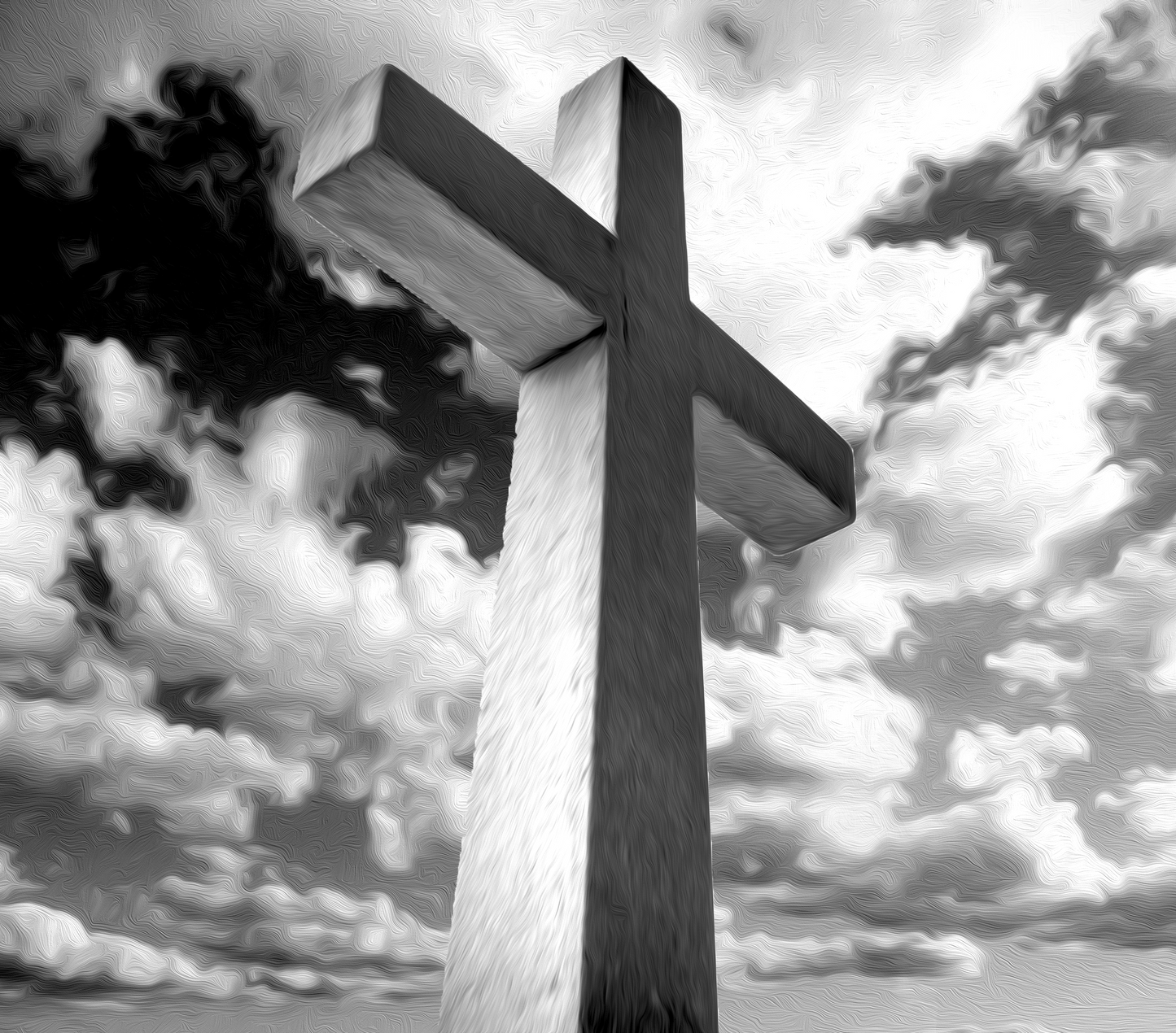 Black and white Cross