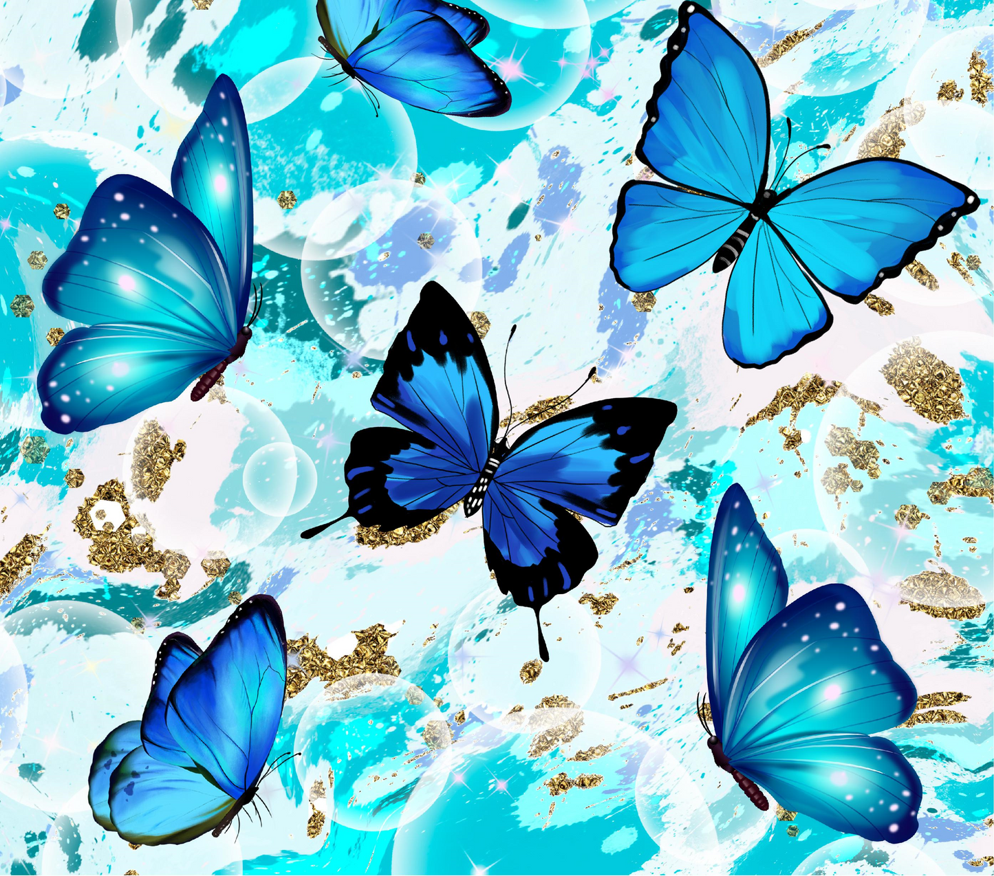 Blue butterflies