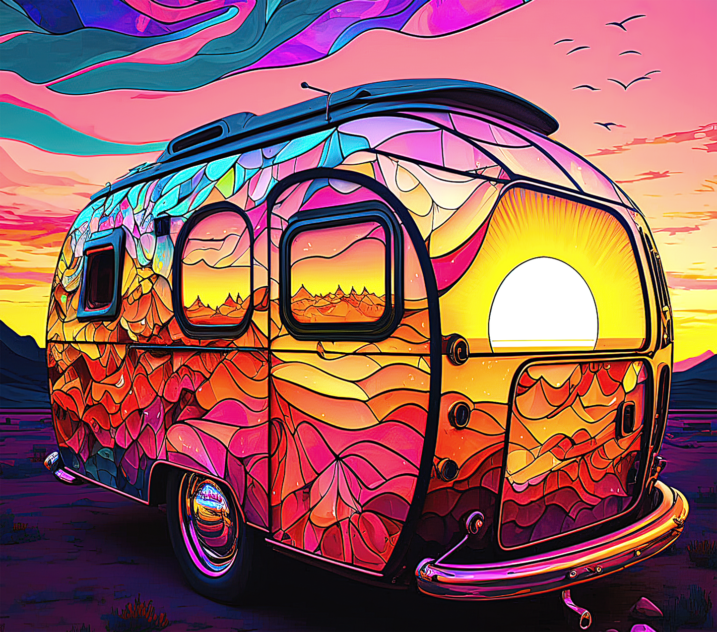 Stained Glass Camper