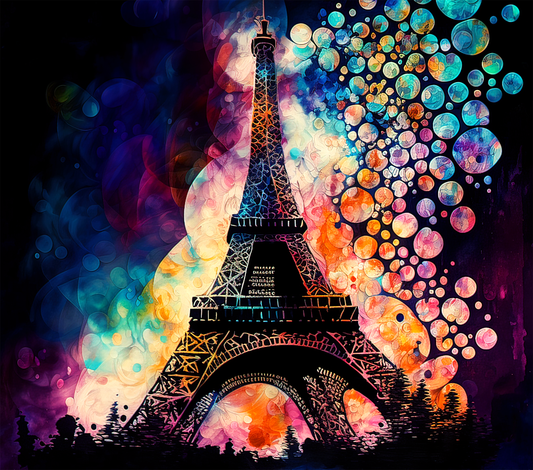 Watercolor Eiffel Tower